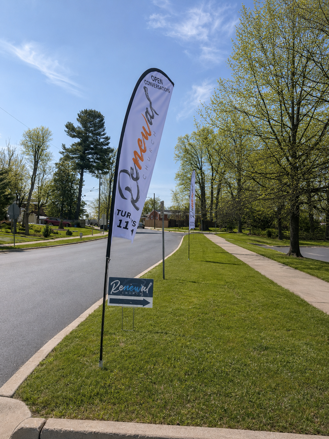 Renewal Church open conversations flag in Rockville