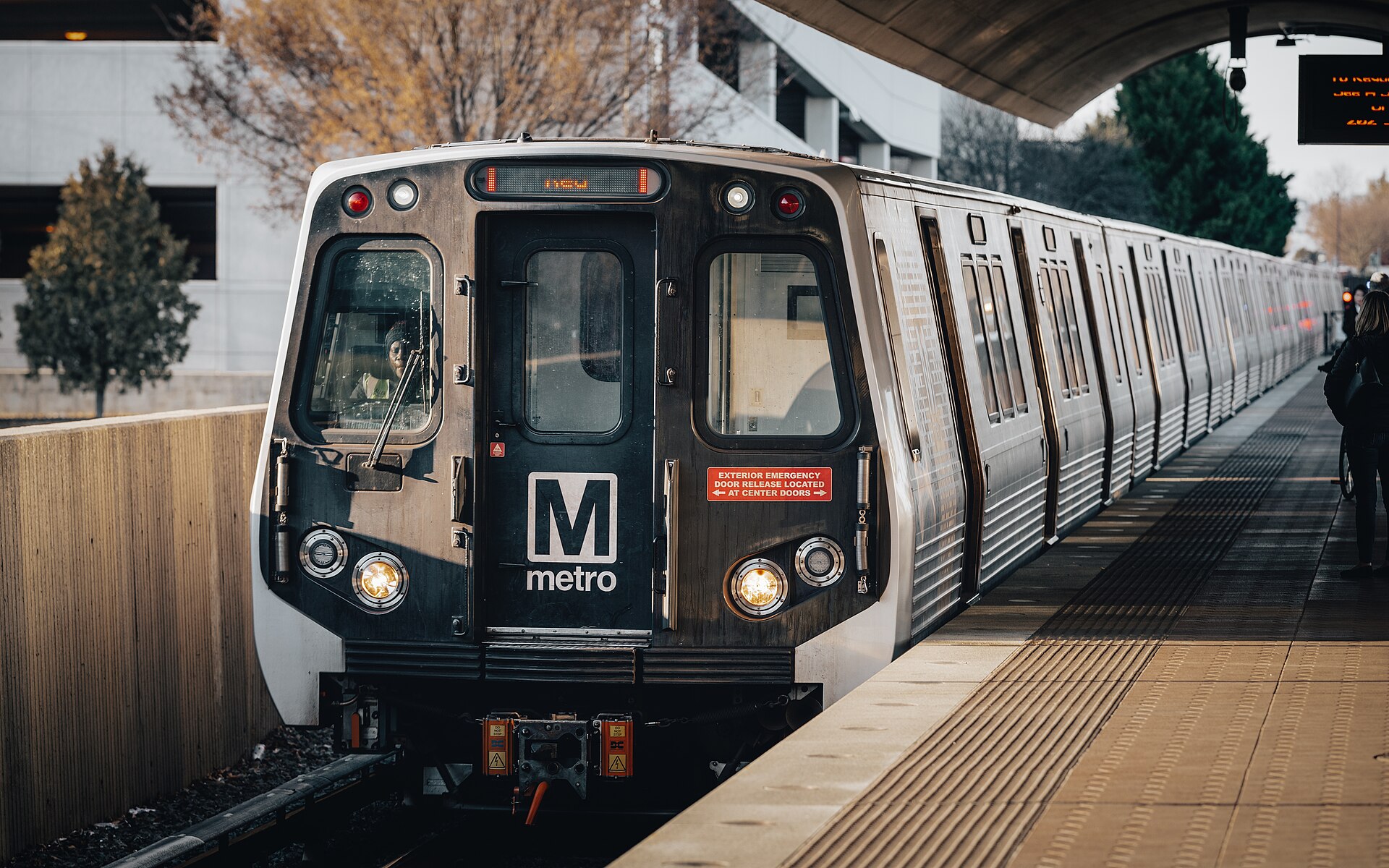 Metro train at Twinbrook station in Rockville